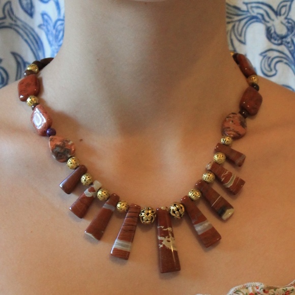 Free People Jewelry - Picture Jasper Necklace